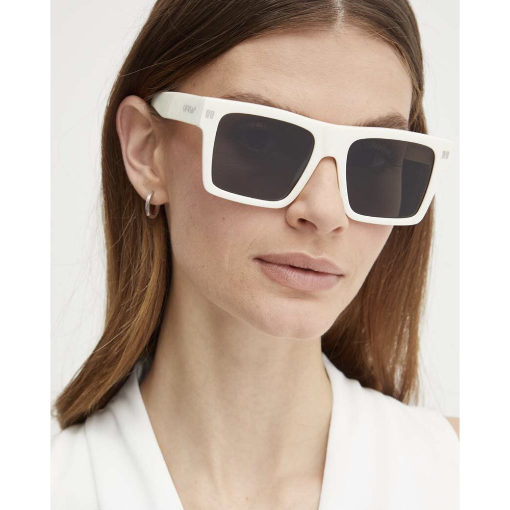 NWT Off-White Lawton OERI109S24PLA0010107 White Square 54mm Sunglasses